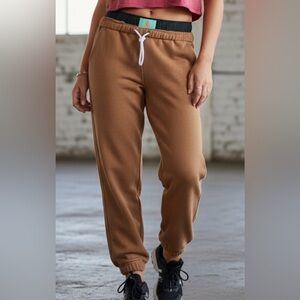 FP Movement by Free People For The Win Joggers Camel Sweatpants Sweats Pants